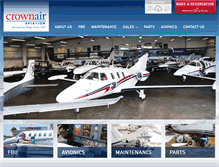 Tablet Screenshot of crownairaviation.com
